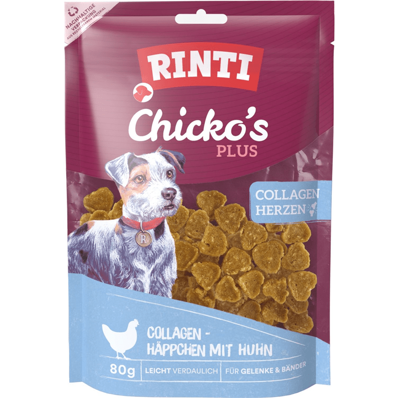 RINTI Chickos Plus Collagen Hearts, Snacks