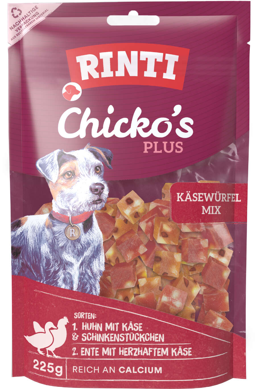 RINTI Chickos Plus Käsewürfelmix, Snacks