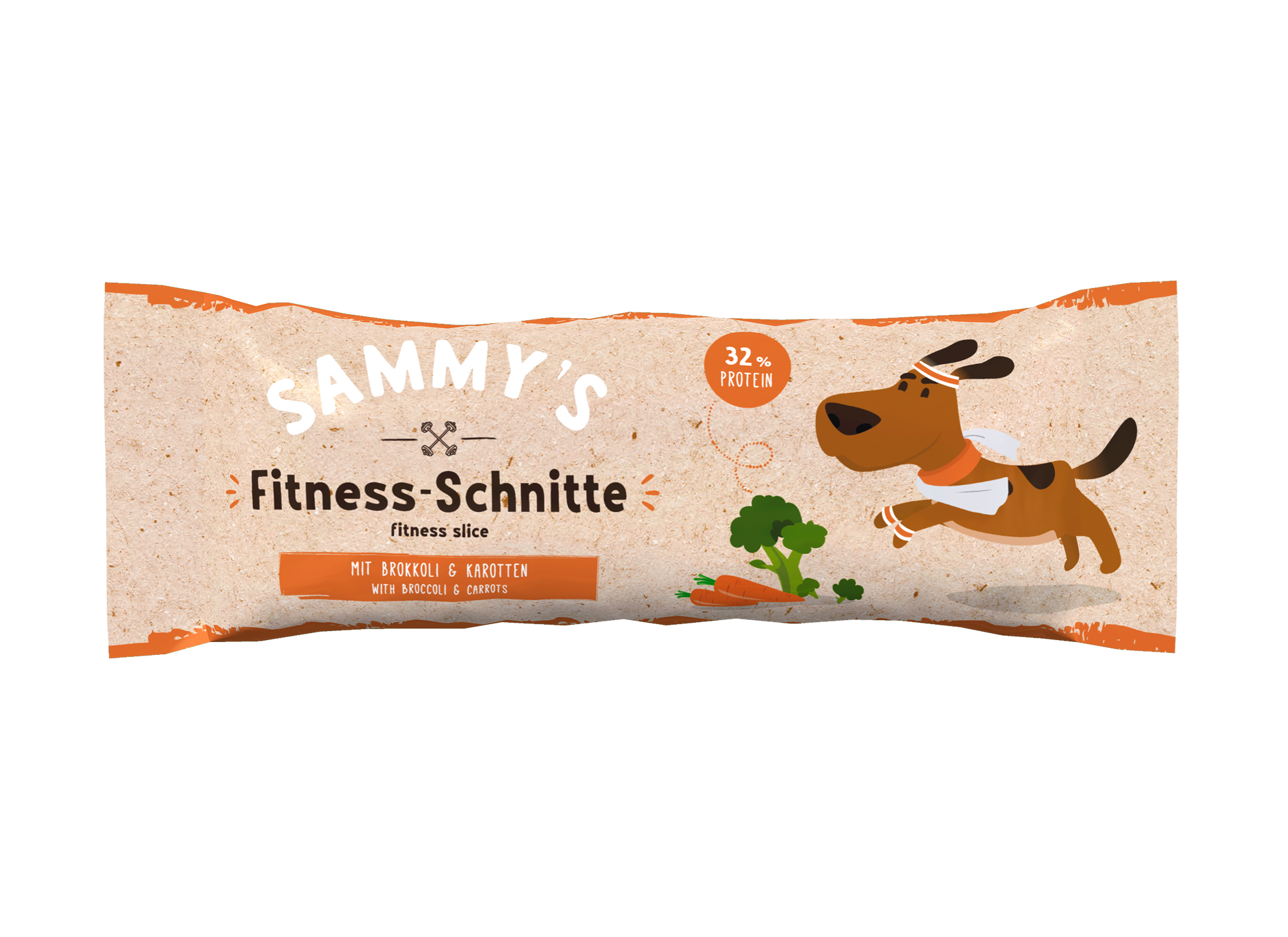 Artikel mit dem Namen Sammy's Fitness-Schnitte mit Brokkoli & Karotten im Shop von zoo.de , dem Onlineshop für nachhaltiges Hundefutter und Katzenfutter.