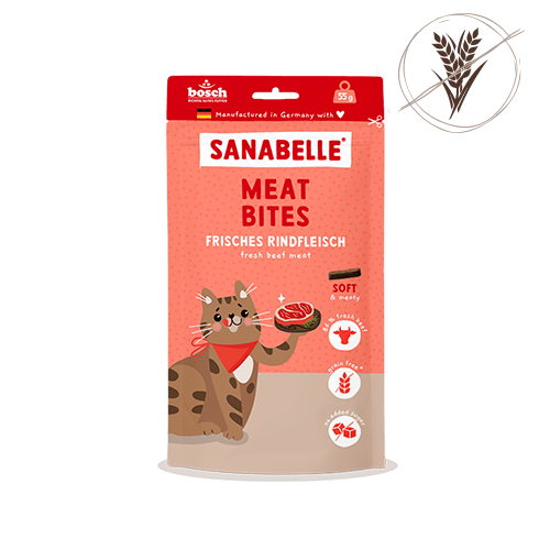 Sanabelle Meat Bites Frisches Rindfleisch, Snacks