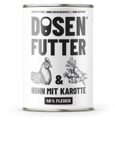 Schnauze&Co Dosenfutter Huhn mit Karotte