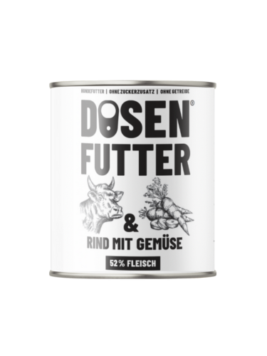 Schnauze&Co Dosenfutter Rind mit Gemüse