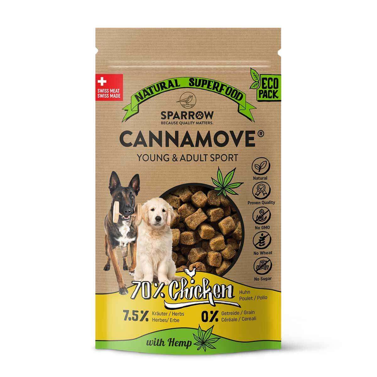 Sparrow CannaMove Snacks Young & Adult Sport Huhn