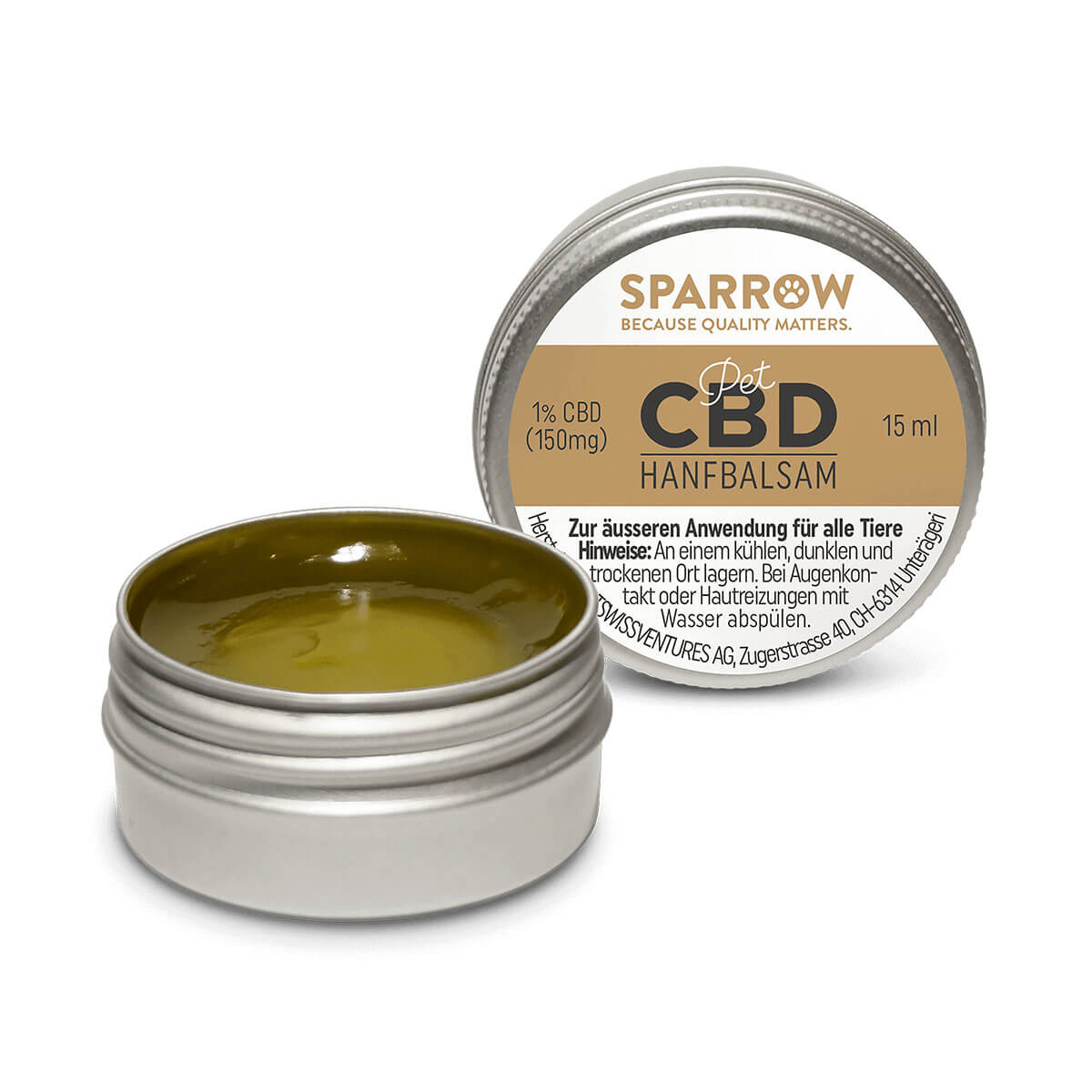 Sparrow Hanfbalsam mit 1% CBD