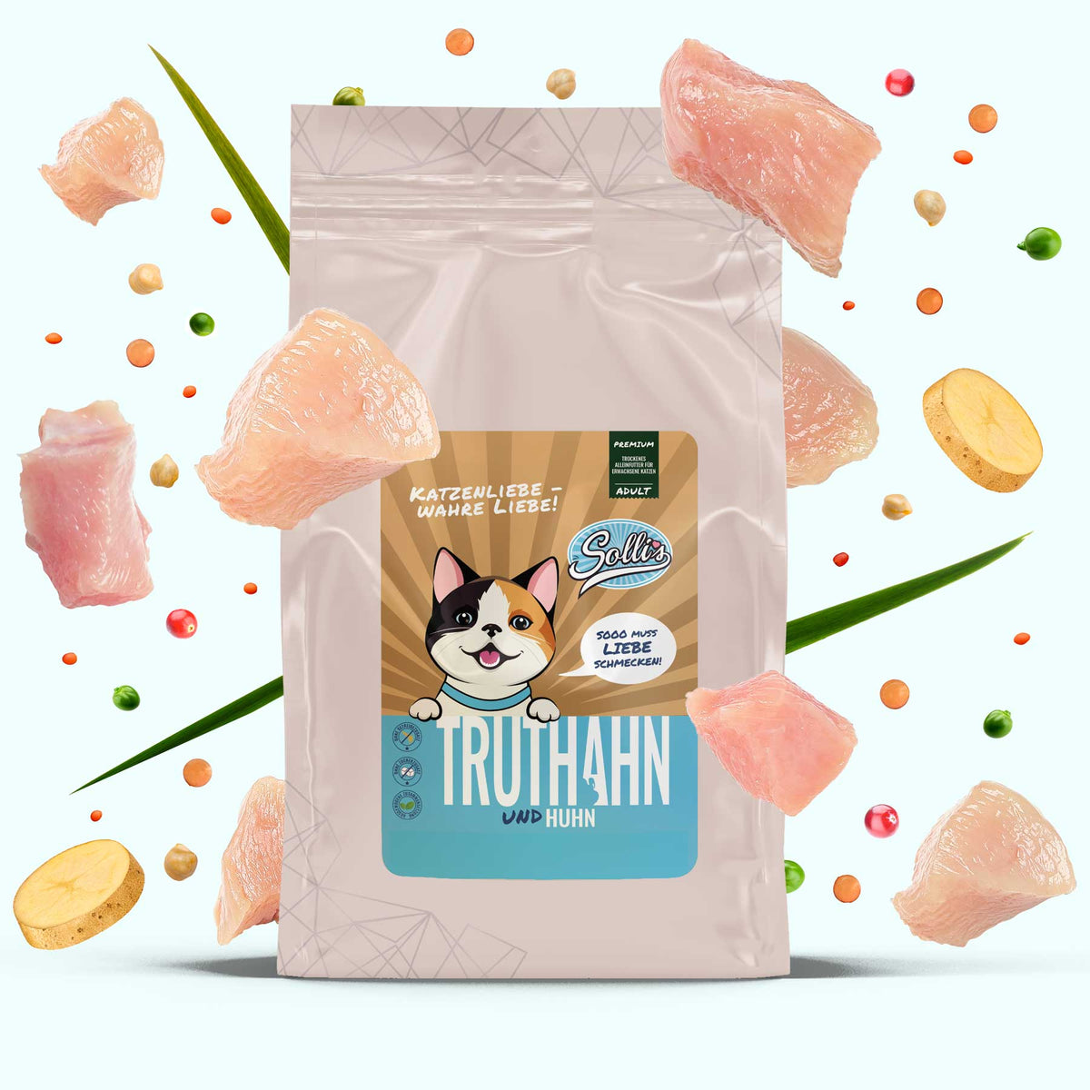 Truthahn mit Huhn