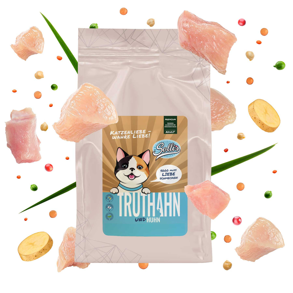 Truthahn mit Huhn