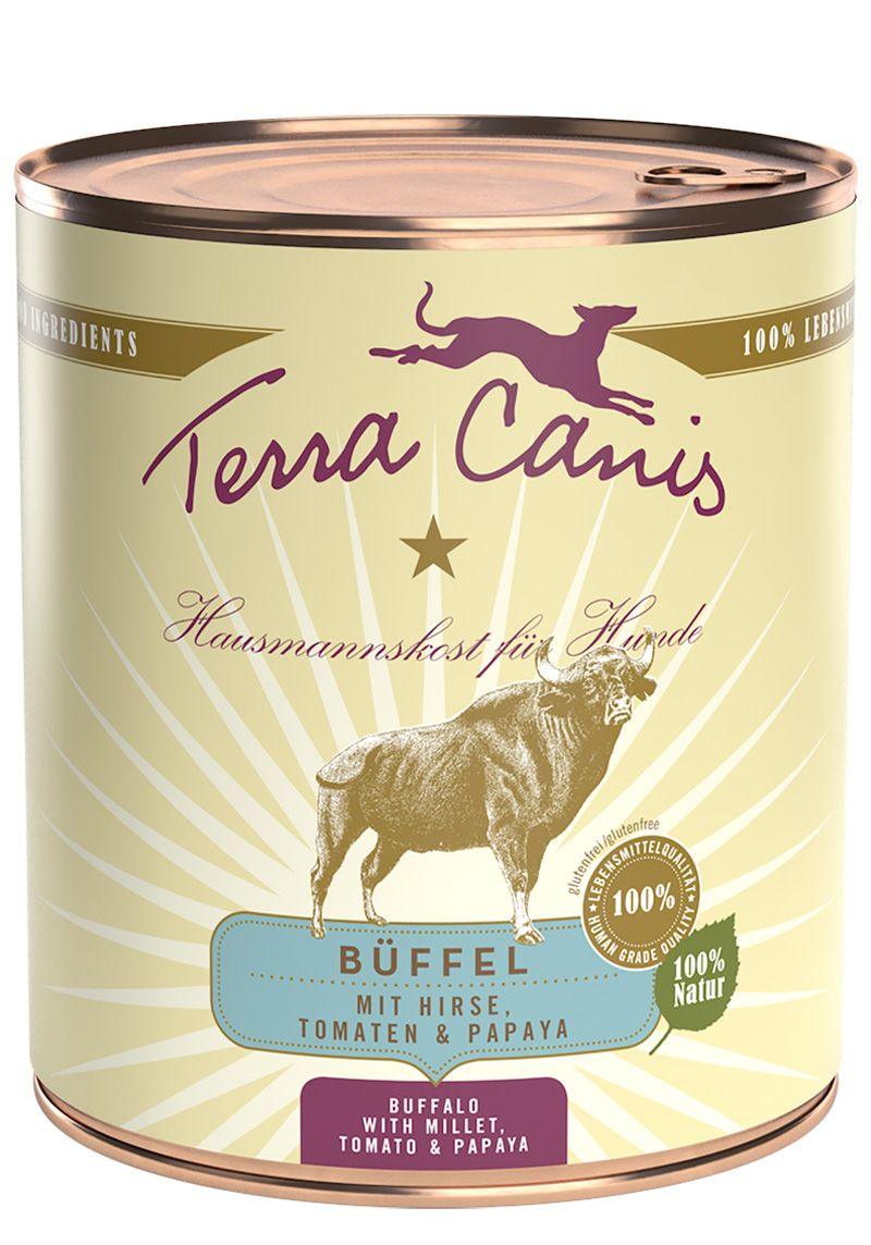 Terra Canis Büffel Classic mit Hirse, Tomaten und Papaya