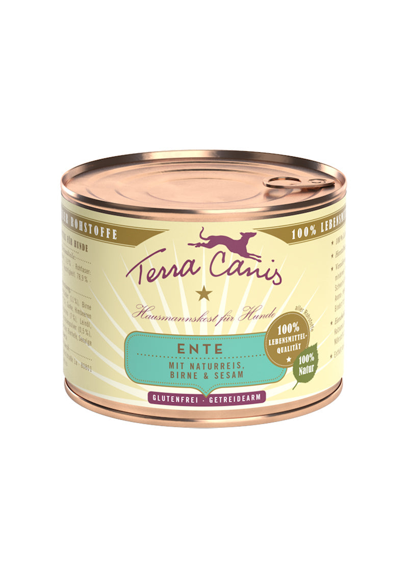 Terra Canis Ente Classic mit Naturreis, roter Beete, Birne und Sesam