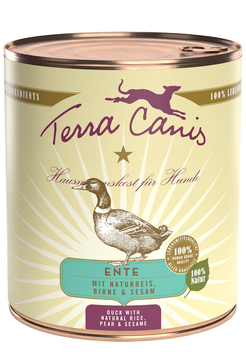 Terra Canis Ente Classic mit Naturreis, roter Beete, Birne und Sesam