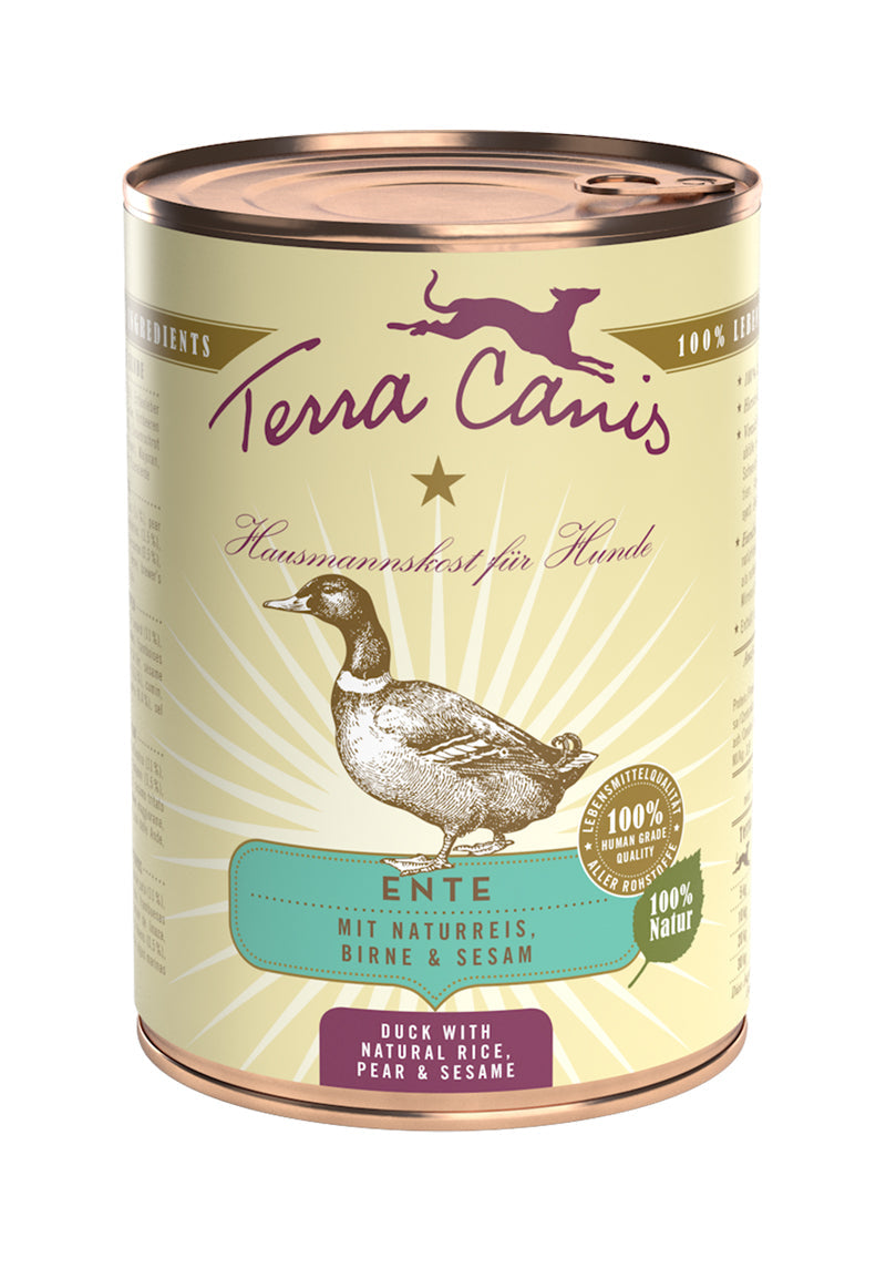 Terra Canis Ente Classic mit Naturreis, roter Beete, Birne und Sesam