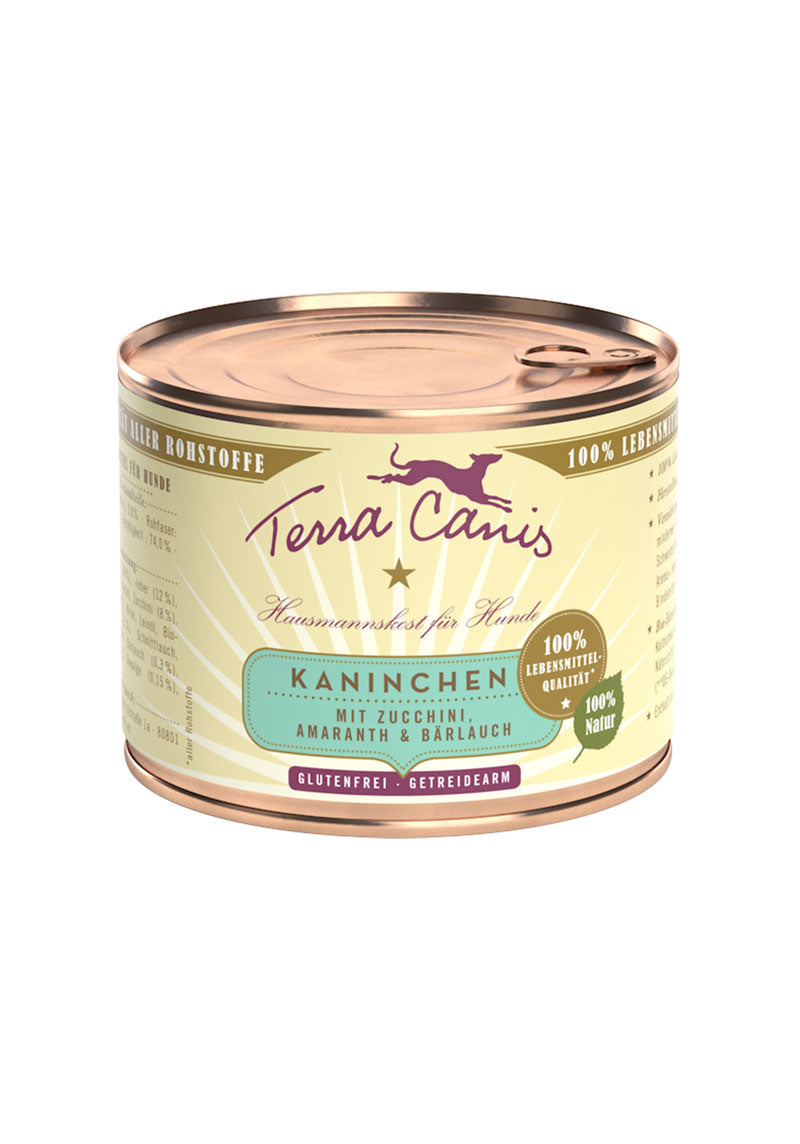 Terra Canis Kaninchen Classic mit Zucchini, Amaranth und Bärlauch