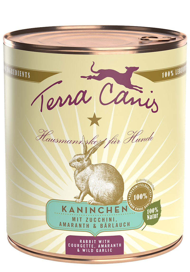 Terra Canis Kaninchen Classic mit Zucchini, Amaranth und Bärlauch