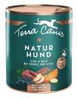 Terra Canis Naturhund Rind-Wild Nassfutter Dose mit Rind, Wildfleisch und Apfel