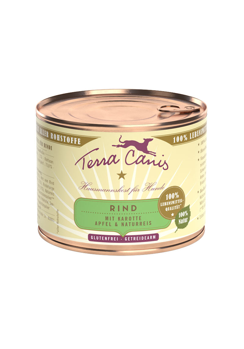 Terra Canis Rind Classic mit Karotte, Apfel und Naturreis