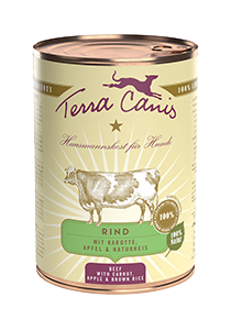 Terra Canis Rind Classic mit Karotte, Apfel und Naturreis