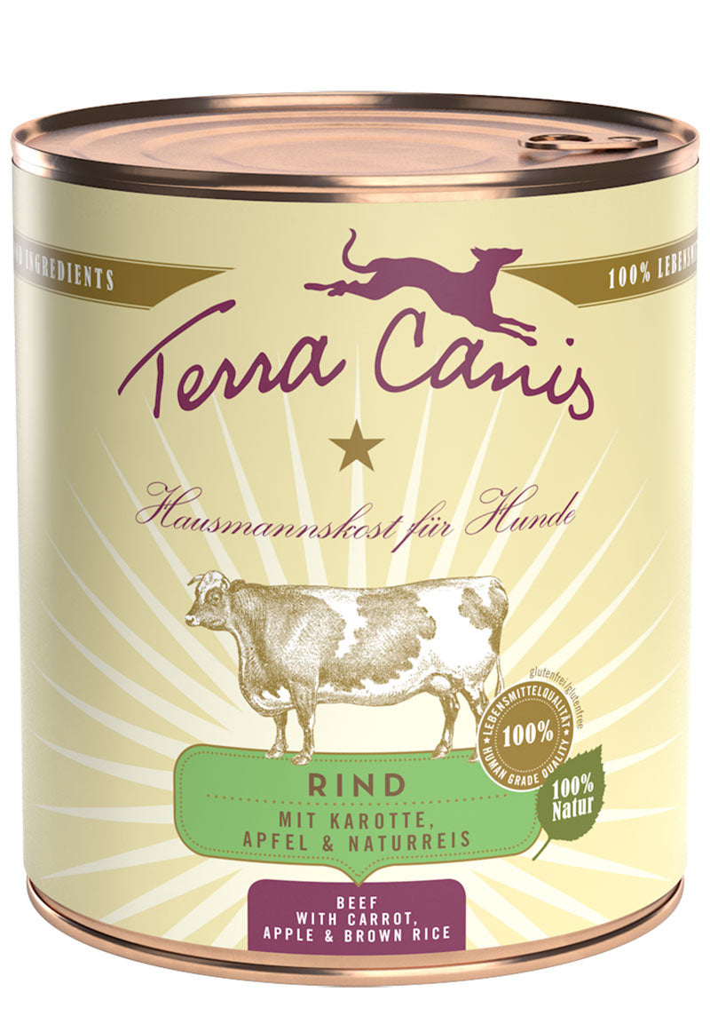 Terra Canis Rind Classic mit Karotte, Apfel und Naturreis