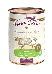 Terra Canis Rind Light mit Kürbis, Mango und Artischocke