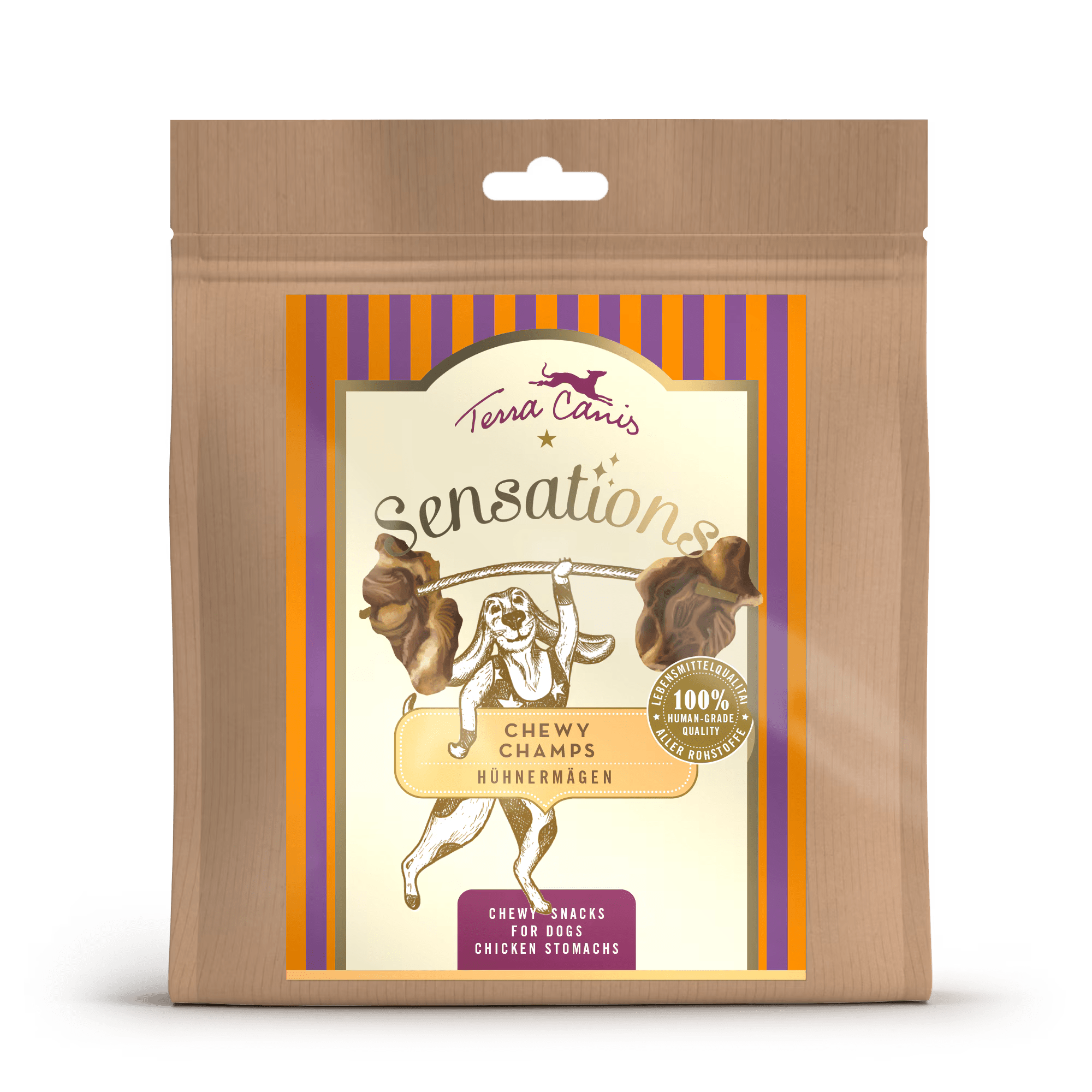 Terra Canis Sensations Chewy Champs Hühnermägen, 200 g
