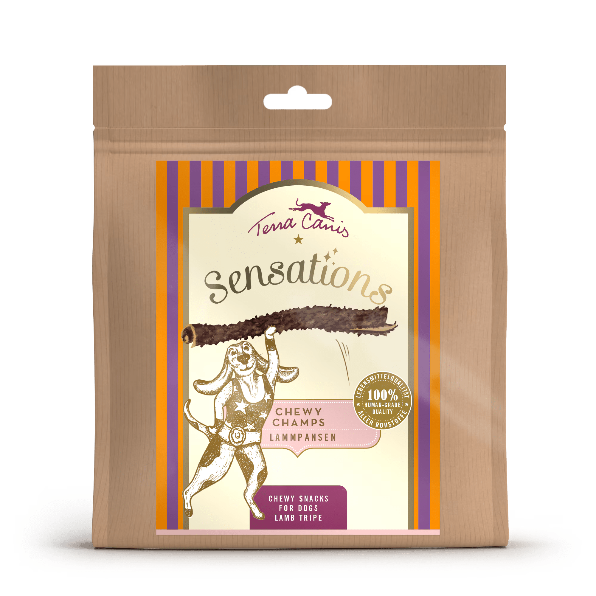 Terra Canis Sensations Chewy Champs Lammpansen, 150 g
