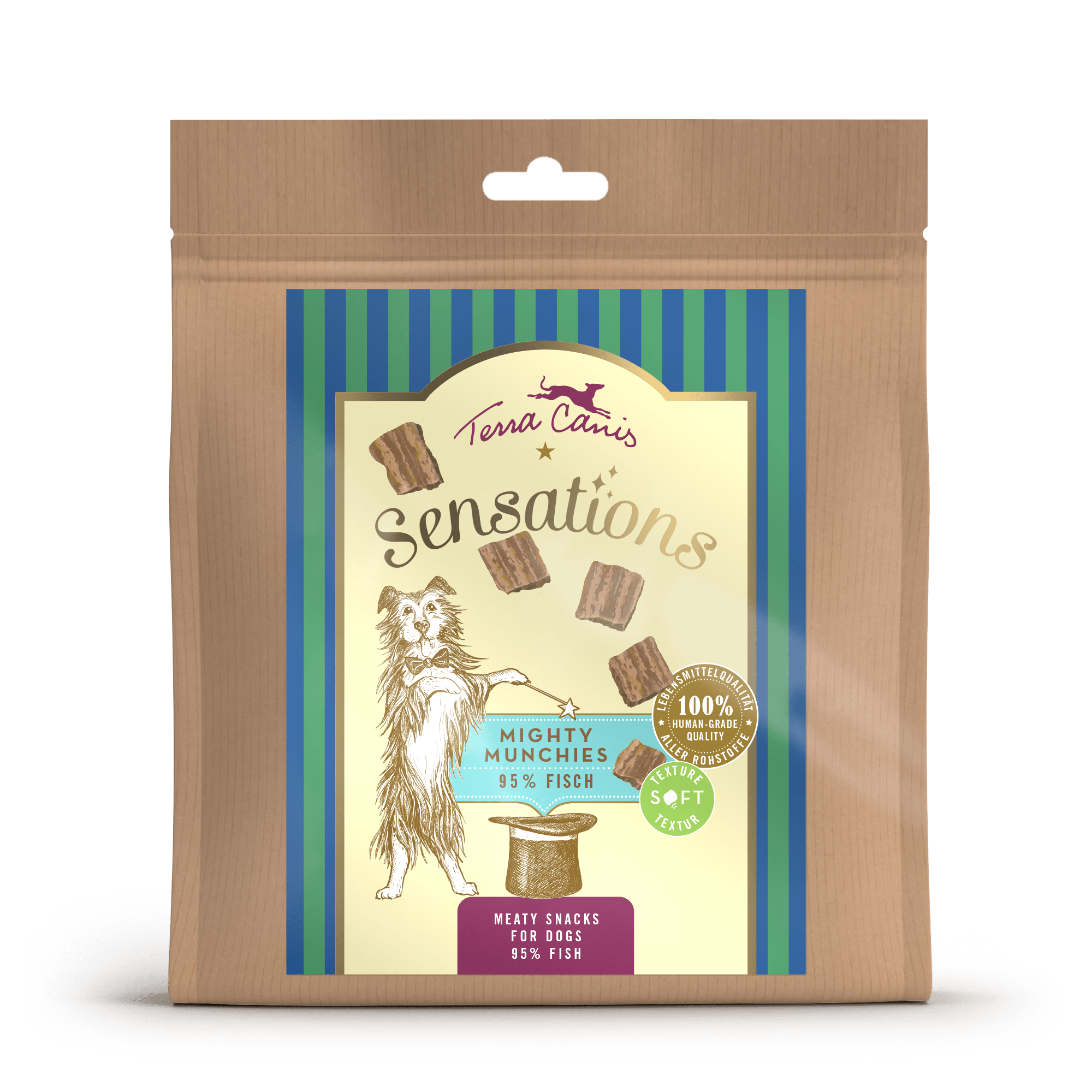Terra Canis Sensations Mighty Munchies Fisch, 90 g