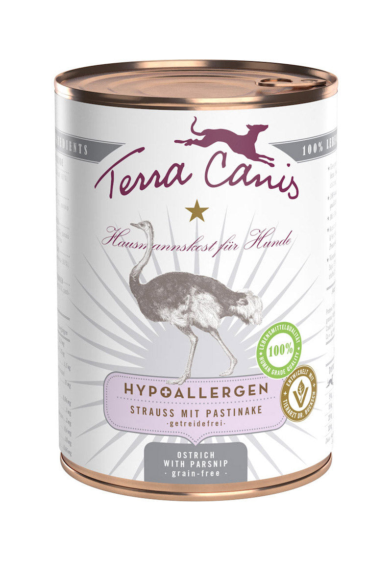 Terra Canis Strauss+Pastinake, Hypoallergen, getreidefrei