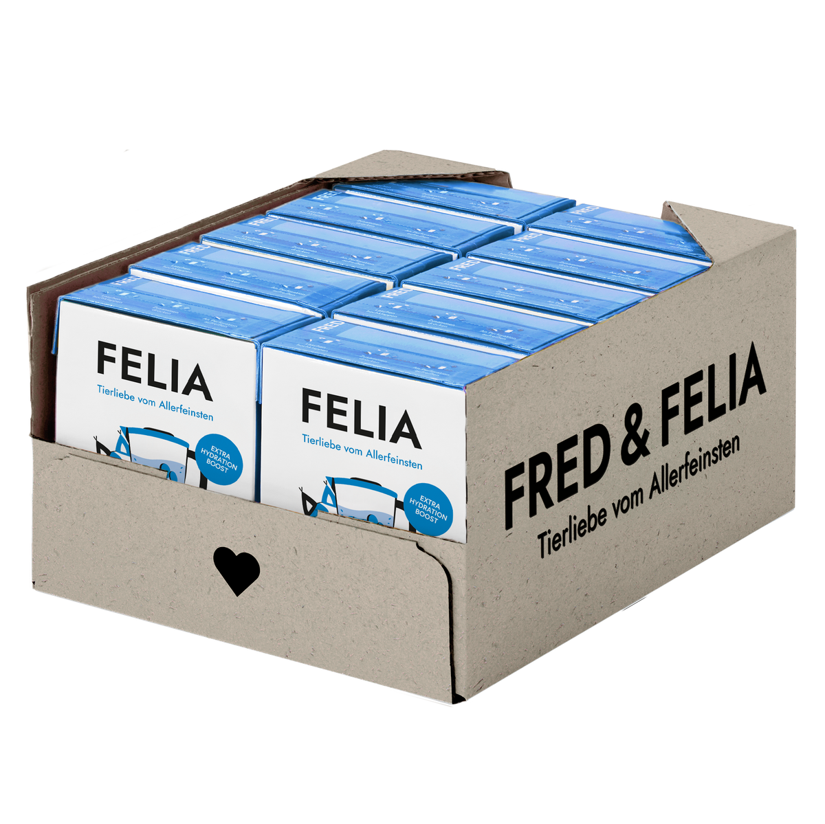 FELIA Smoothie Fisch Ergänzungsfutter für Katzen, Karton mit 10 x 190 g Tetra Pak