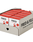 FRED JUNIOR Rind mit Nudeln Nassfutter für Hunde, Karton mit 10 x 390 g Tetra Pak