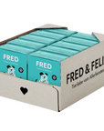 FRED VET Low Protein Nassfutter für Hunde, Karton mit 10 x 390 g Tetra Pak