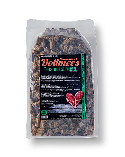 Vollmer's Hundefutter Trockenfleischwürfel