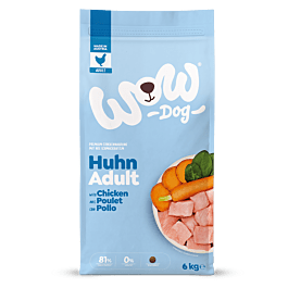 WOW DOG Adult Huhn mit Spinat Trockenfutter 6 kg Beutel