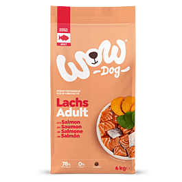 WOW DOG Adult Lachs mit Spinat, Trockenfutter