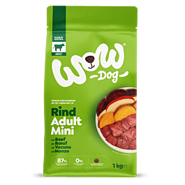 WOW DOG Adult Rind mit Apfel Minis, Trockenfutter