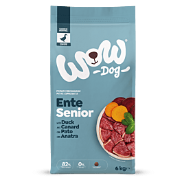 WOW DOG Senior Ente mit Minze, Trockenfutter