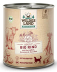 Wildes Land Hund Bio Rind mit Kartoffeln