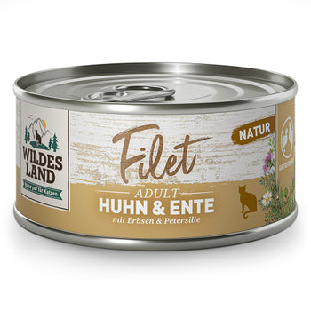 Wildes Land Katze Filet Huhn & Ente mit Erbsen & Petersilie, Nassfutter