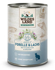 Wildes Land Katze Forelle und Lachs