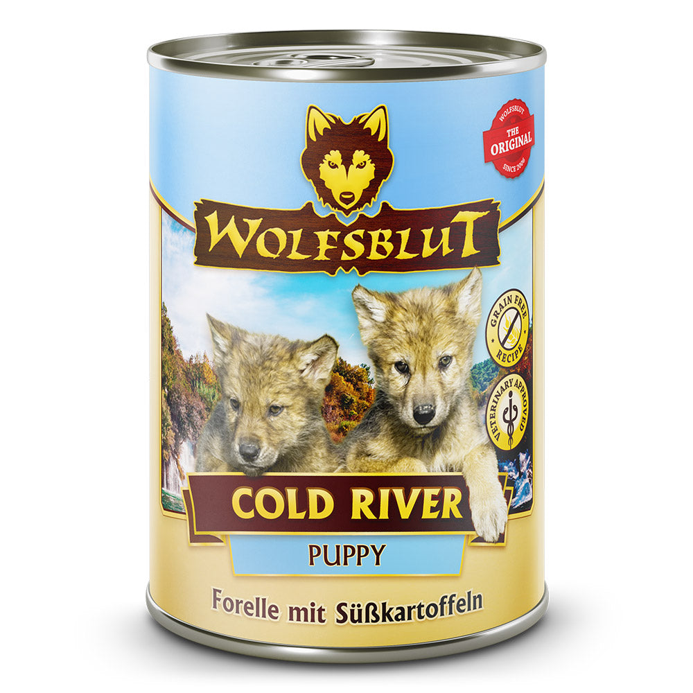 Wolfsblut Cold River Puppy - Forelle mit Süßkartoffel Nassfutter