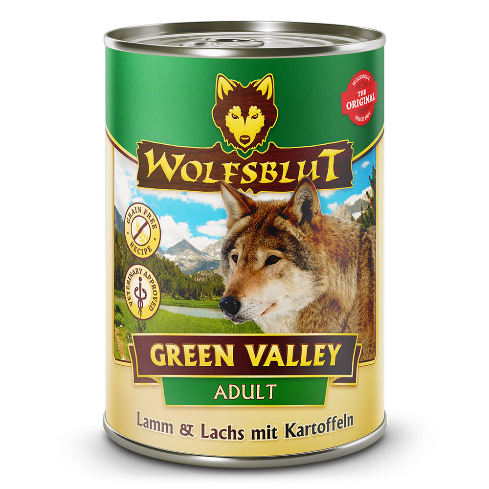 Wolfsblut Green Valley Adult - Lamm & Lachs mit Kartoffel Nassfutter