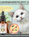 noms+ Zpot-on für Katzen gegen Zecken, Flöhe, Milben & Mücken [Jahresvorrat]