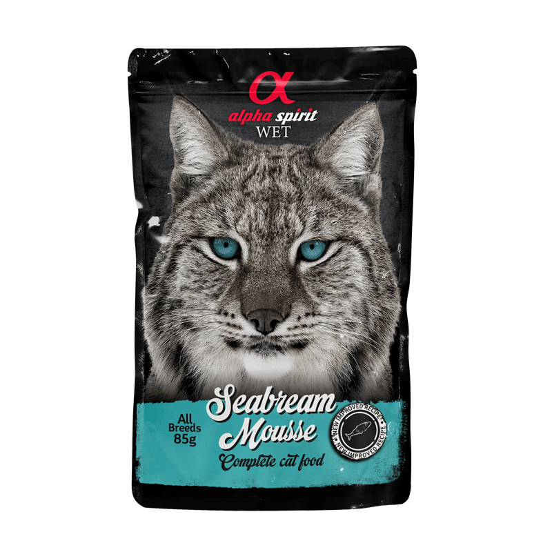 alpha spirit Cat Pouch Mousse Dorade, Nassfutter