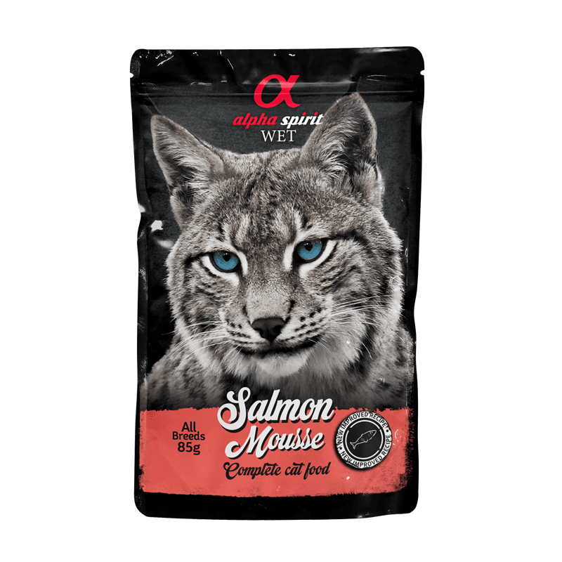 alpha spirit Cat Pouch Mousse Salmon, Nassfutter