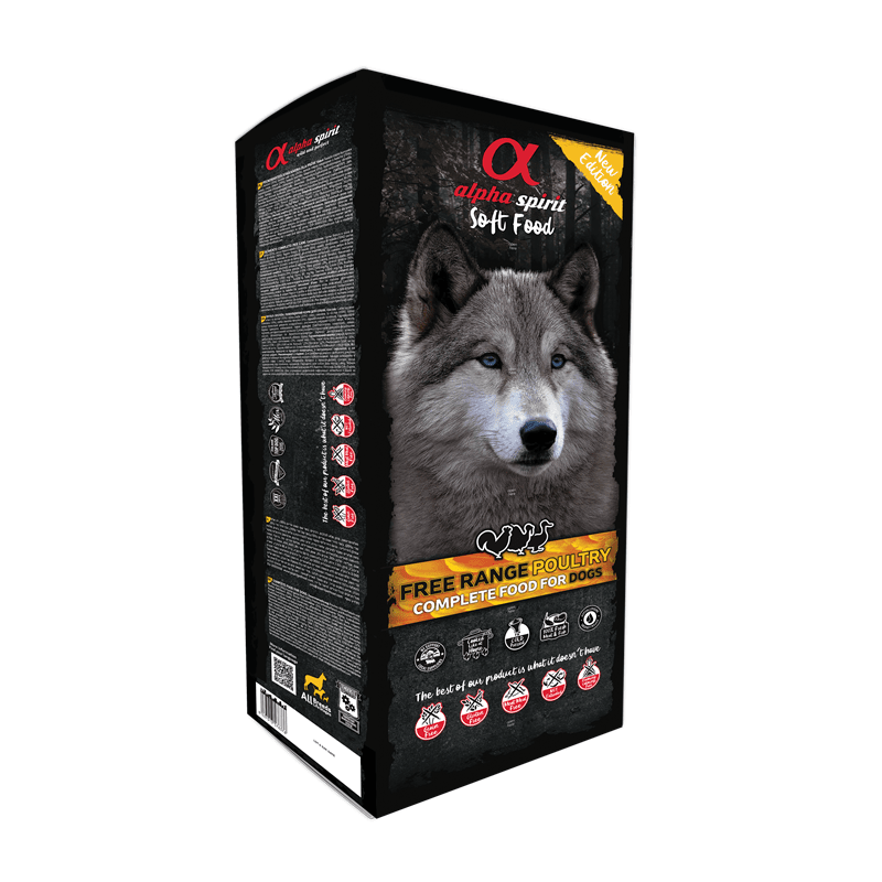 alpha spirit Dog Complete Soft Food Freiland-Geflügel, Nassfutter