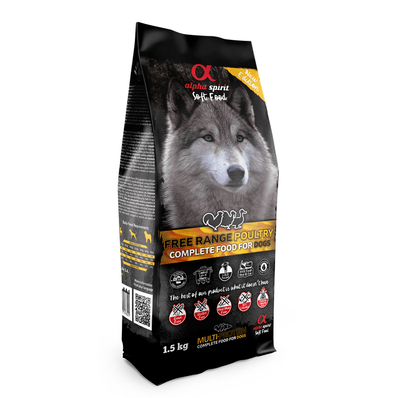 alpha spirit Dog Complete Soft Food Freiland-Geflügel, Nassfutter