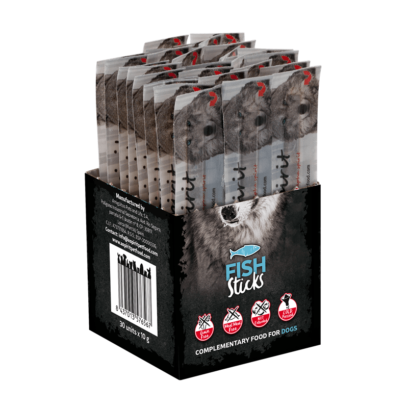 alpha spirit Dog Individual Stick Fisch, Snacks