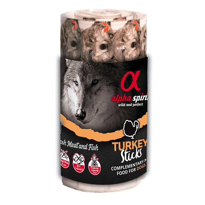 alpha spirit Dog Ristra Stick Truthahn, Snacks