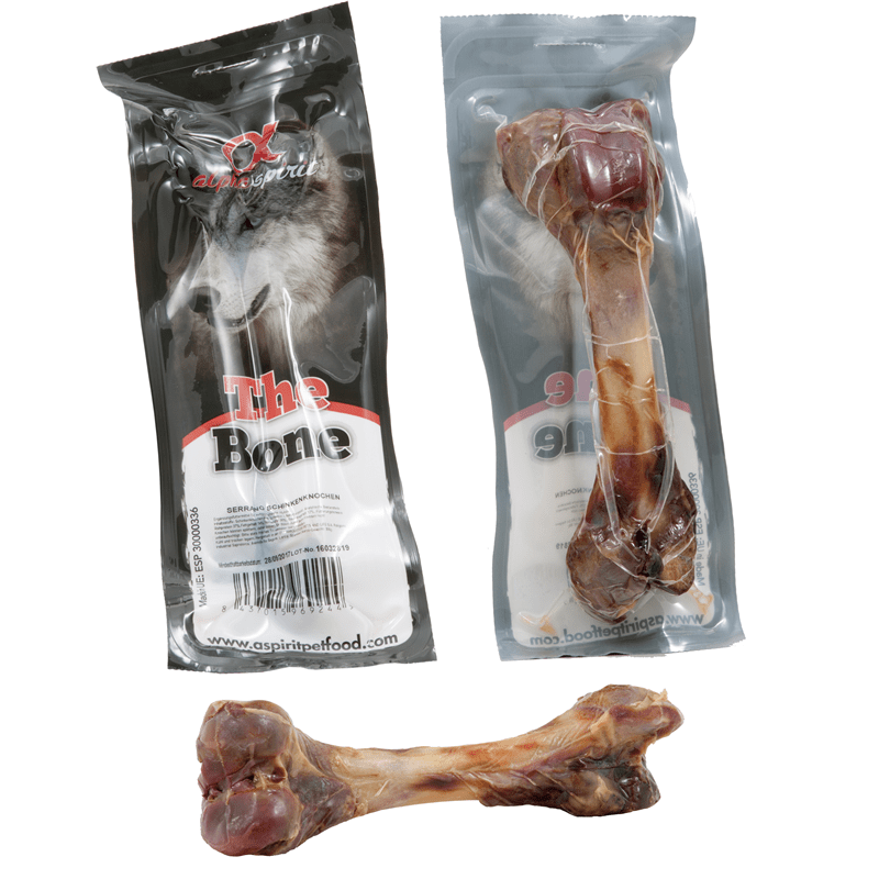 alpha spirit Dog Serrano Schinkenknochen ganz vac., Snacks