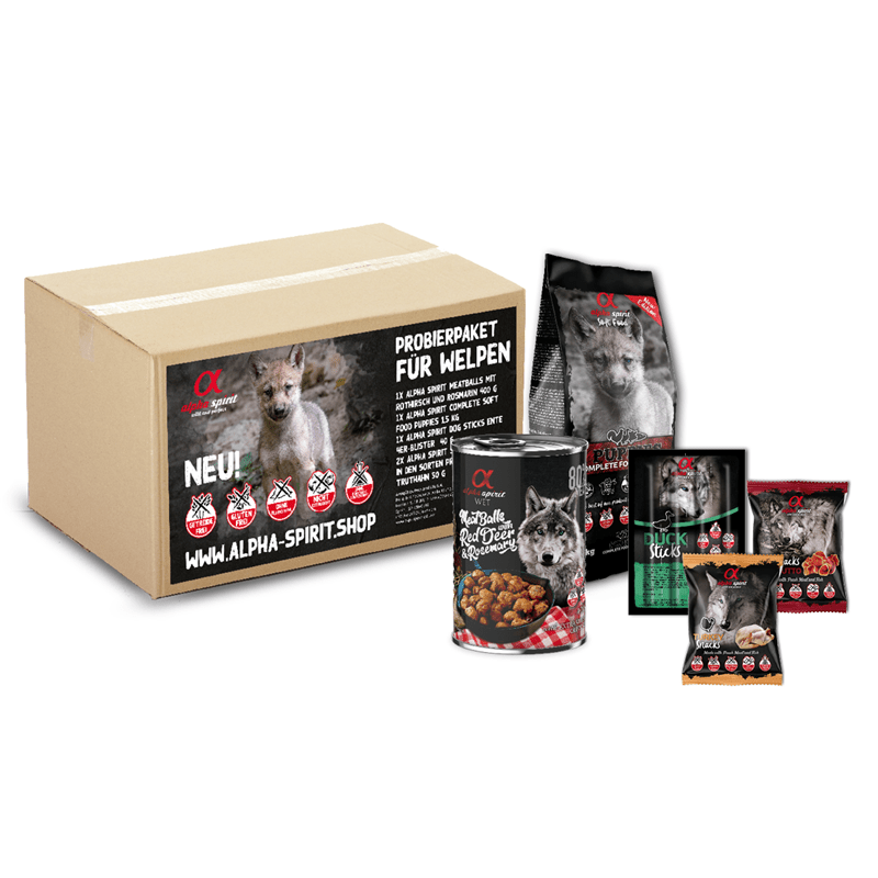 alpha spirit Probierpaket Welpen, Trockenfutter