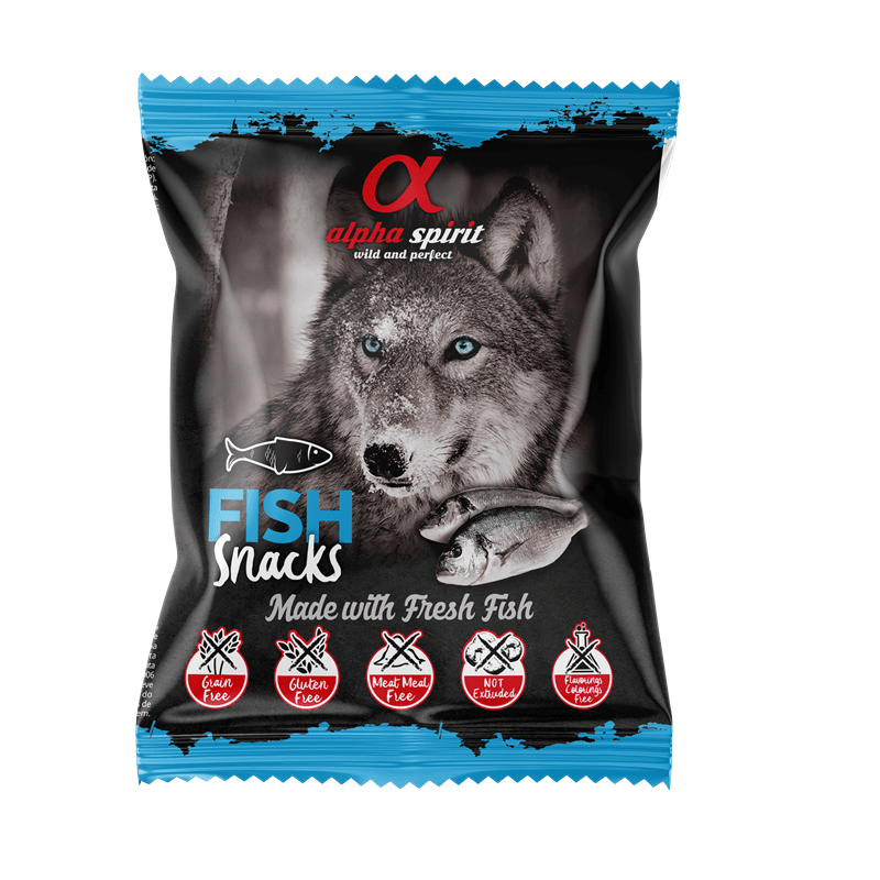 alpha spirit Snacks Bag gewürfelt Fisch