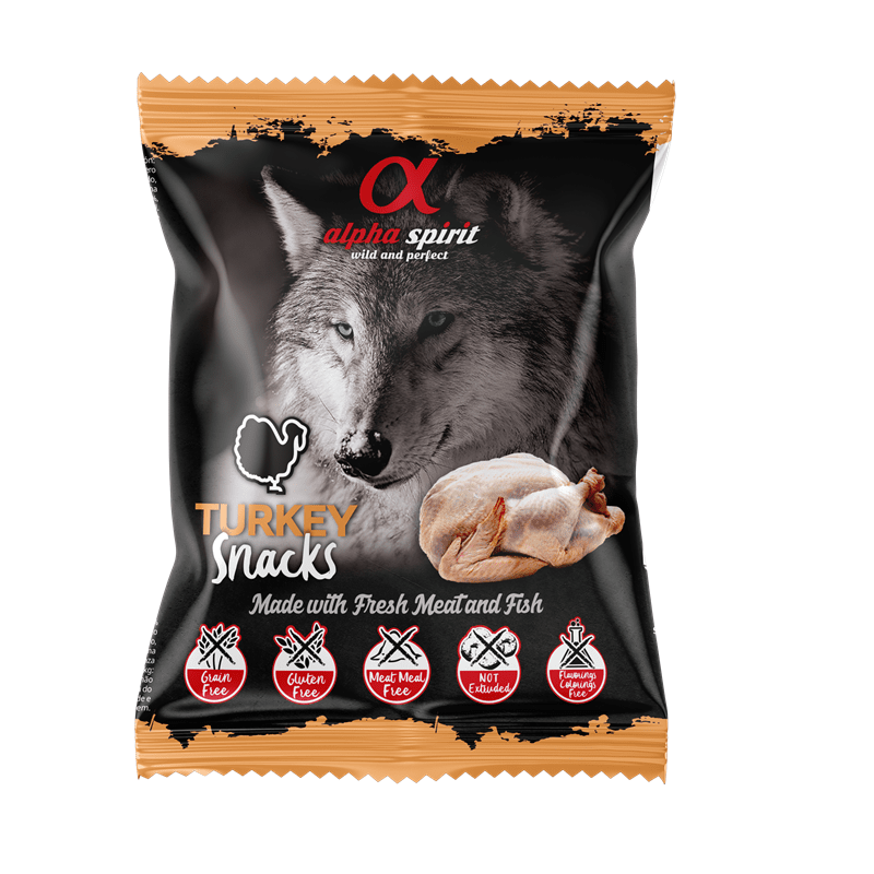 alpha spirit Snacks Bag gewürfelt Truthahn