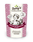 Artikel mit dem Namen Betty's Katze Rind pur Borretschöl im Shop von zoo.de , dem Onlineshop für nachhaltiges Hundefutter und Katzenfutter.